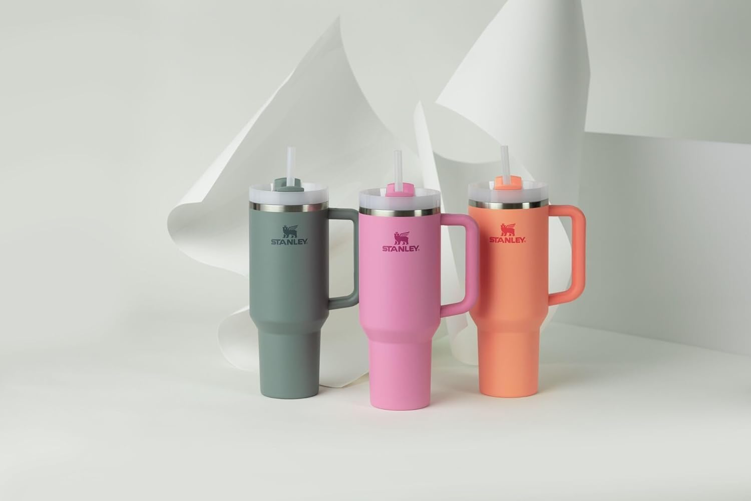 STANLEY Quencher H2.0 40 oz Insulated Tumbler with Handle & Straw - Travel-Friendly Stainless Steel Cup
