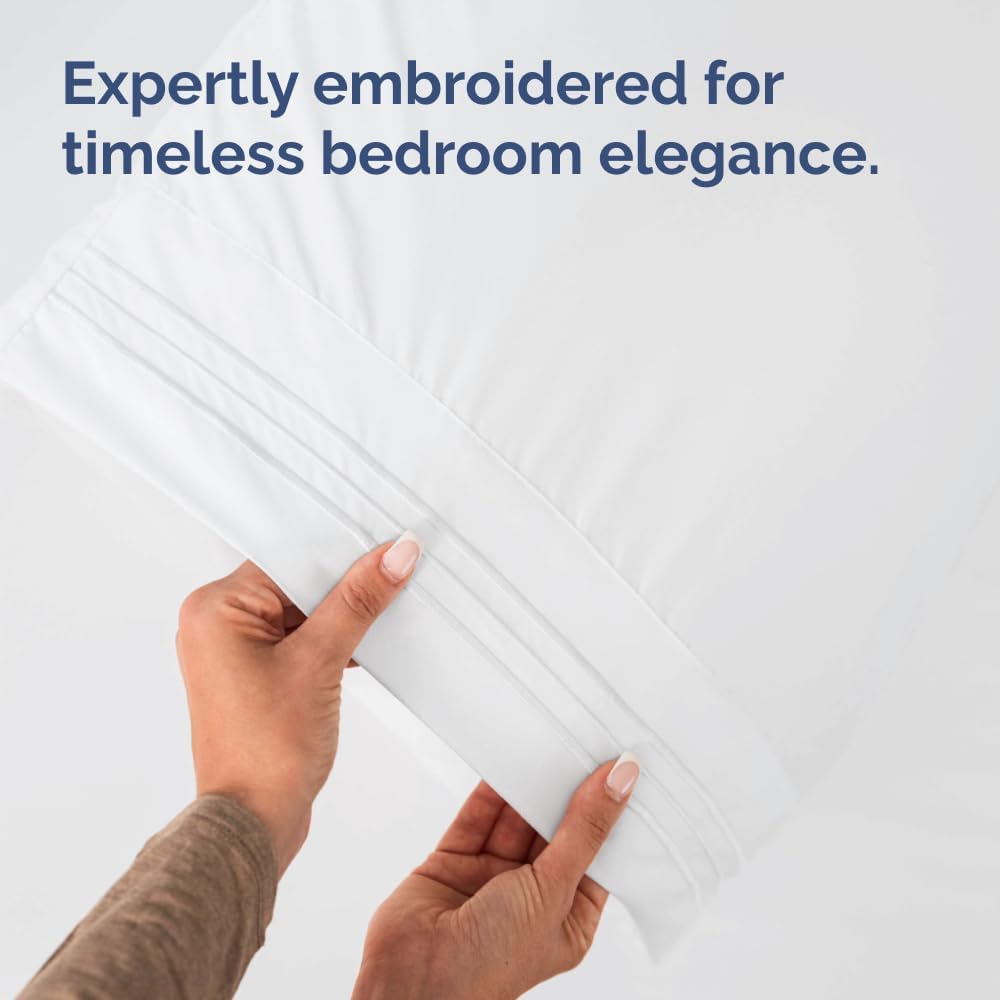 CGK Unlimited Ultra Soft Hotel-Quality King Pillowcases (Set of 2) - Wrinkle-Free & Fade-Resistant