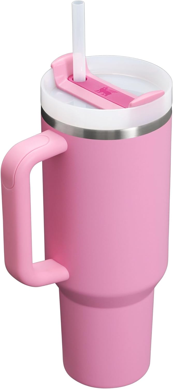 STANLEY Quencher H2.0 40 oz Insulated Tumbler with Handle & Straw - Travel-Friendly Stainless Steel Cup