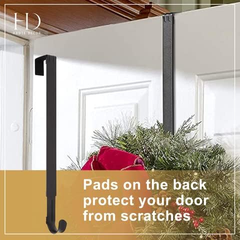 Haute Decor Adjustable Front Door Wreath Hanger - Holds Up to 20 Lb