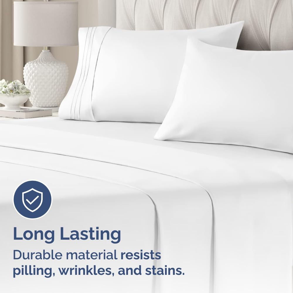 CGK Unlimited Ultra Soft Hotel-Quality King Pillowcases (Set of 2) - Wrinkle-Free & Fade-Resistant