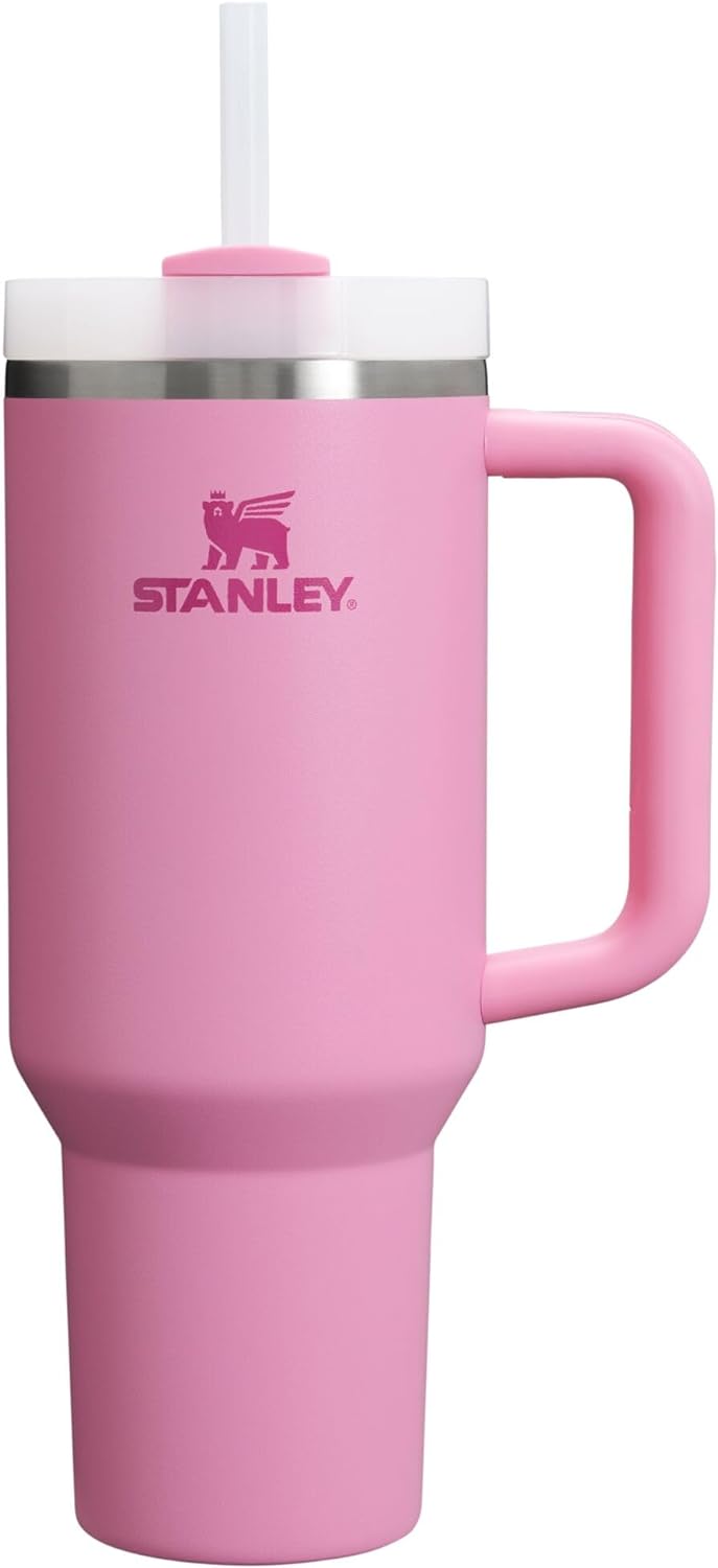 STANLEY Quencher H2.0 40 oz Insulated Tumbler with Handle & Straw - Travel-Friendly Stainless Steel Cup