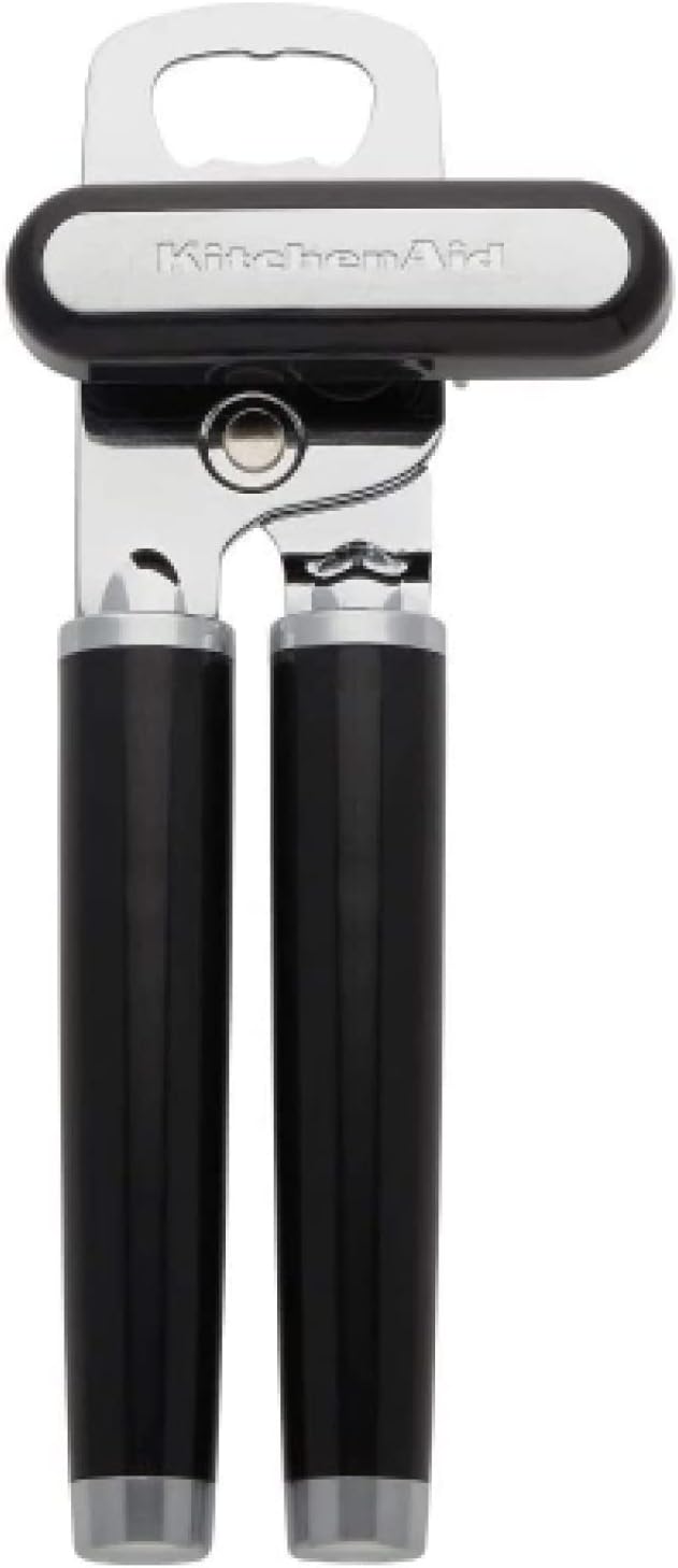 KitchenAid Classic Multifunction Can Opener & Bottle Opener - Razor Sharp Steel, Ergonomic Handles