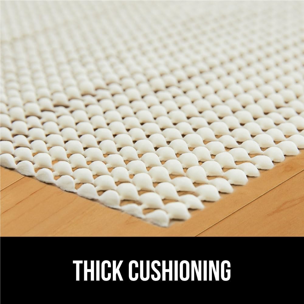 GORILLA GRIP(R) Strong Rug Pad Gripper for Hard Floors - 2x3 FT Slip-Resistant Mat