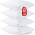 Bed Bug & Dust Mite Proof Pillow Protectors - Zipper Enclosed, Waterproof, Set of 4 by Utopia Bedding