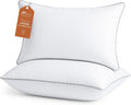 Sasttie Firm Queen Size Pillows Set of 2 - Perfect for Side/Back/Stomach Sleepers with Hotel-Quality Down Alternative Fill