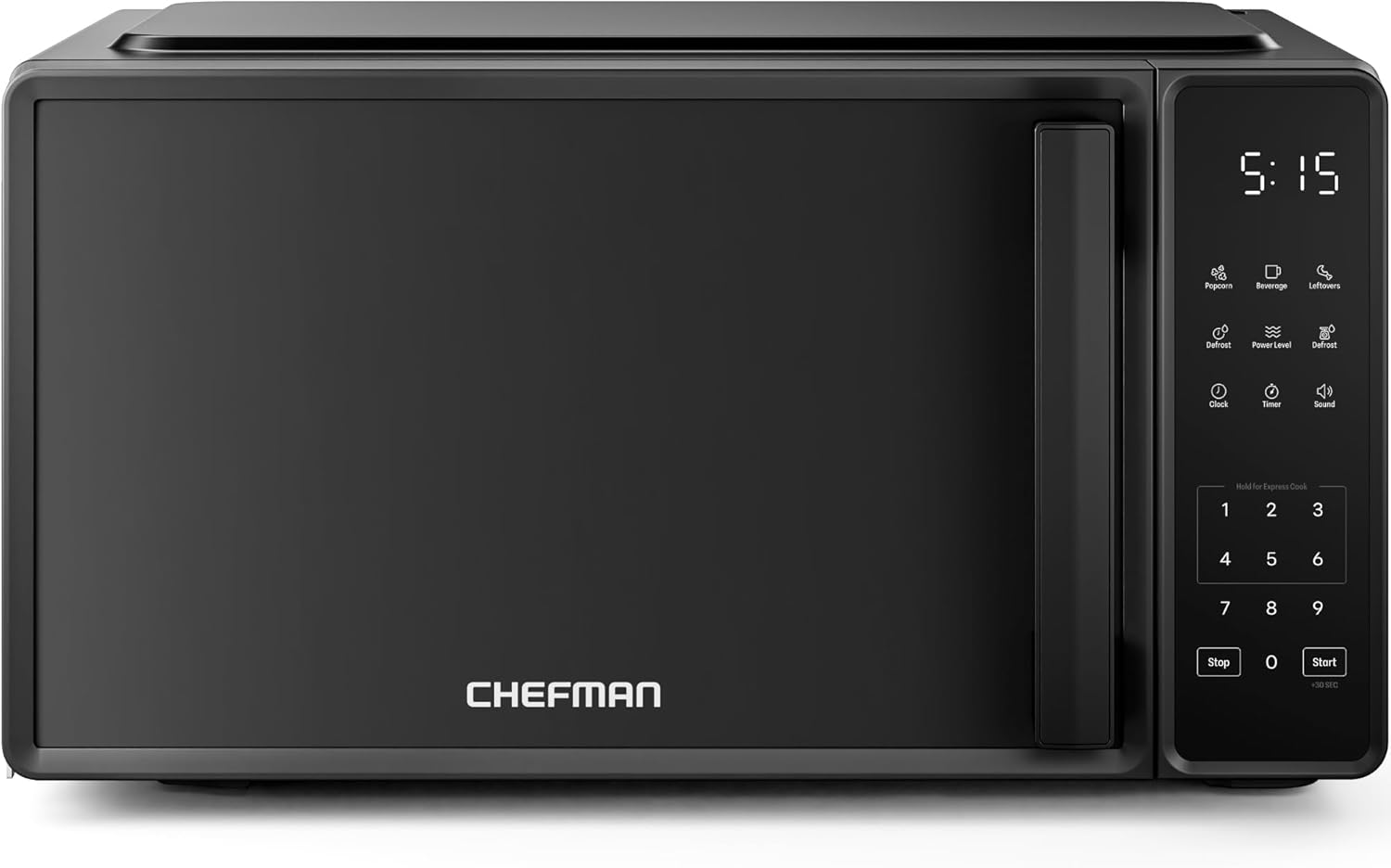 Chefman Compact Countertop Microwave - 0.7 Cu. Ft., 700W with 10 Power Levels & 6 Presets
