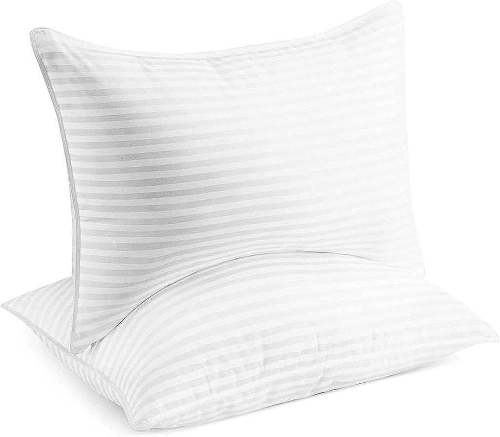 Beckham Hotel Collection 100% Cotton Bed Pillows Set of 2 - Plush Down Alternative for All Sleepers