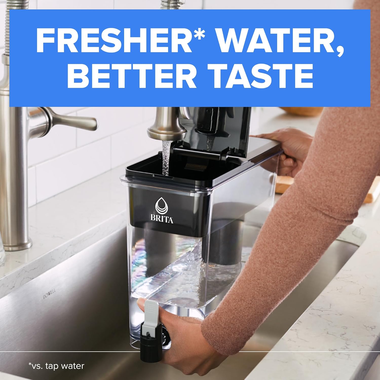Brita UltraMax 27-Cup Water Filter Dispenser - BPA-Free & Chlorine-Removing