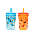 Zak Designs Sesame Street Leak-Proof Toddler Tumblers for Kids - 15oz 2-Pack