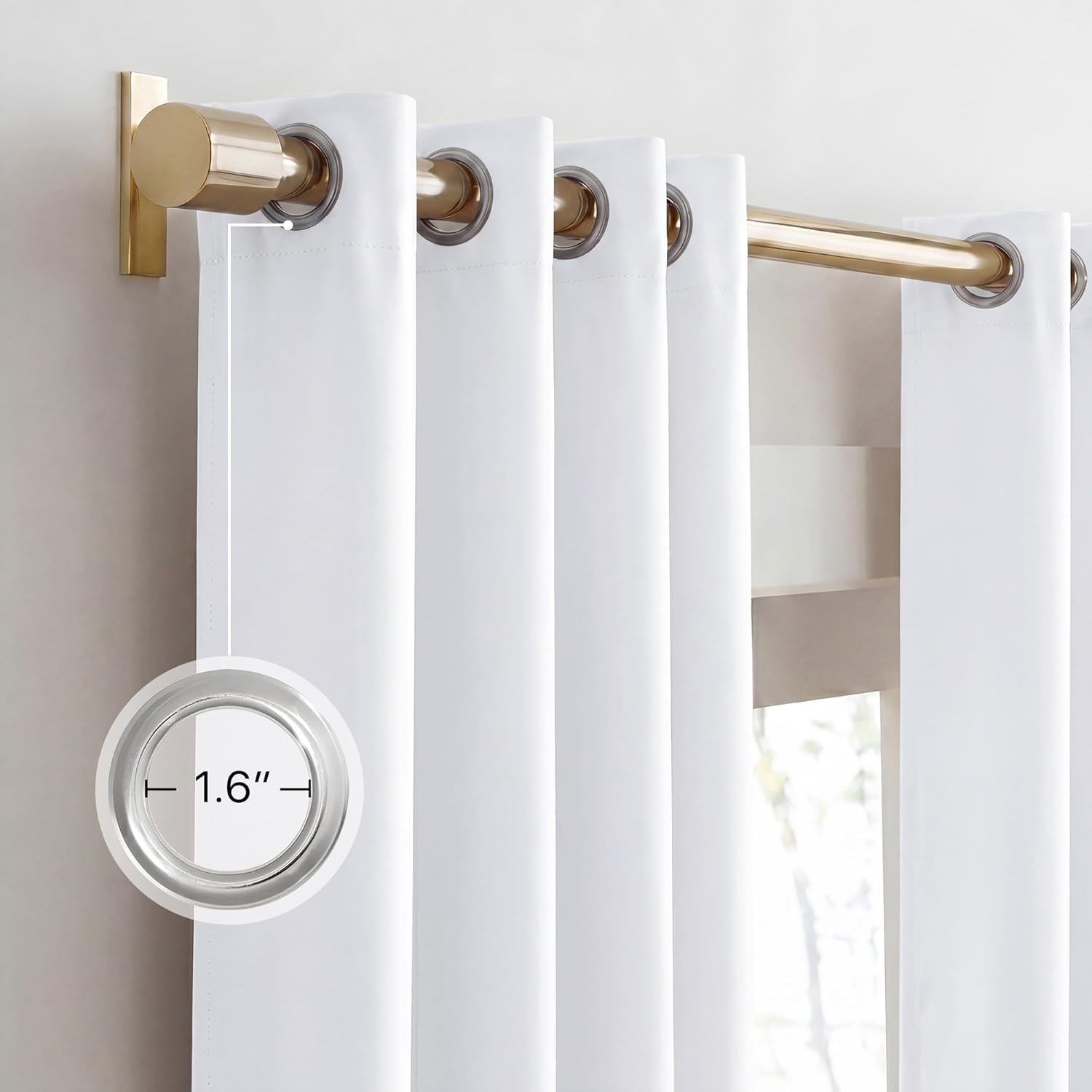 NICETOWN Blackout Thermal Insulated Curtains - Noise Reducing 52x84 2-Piece Set
