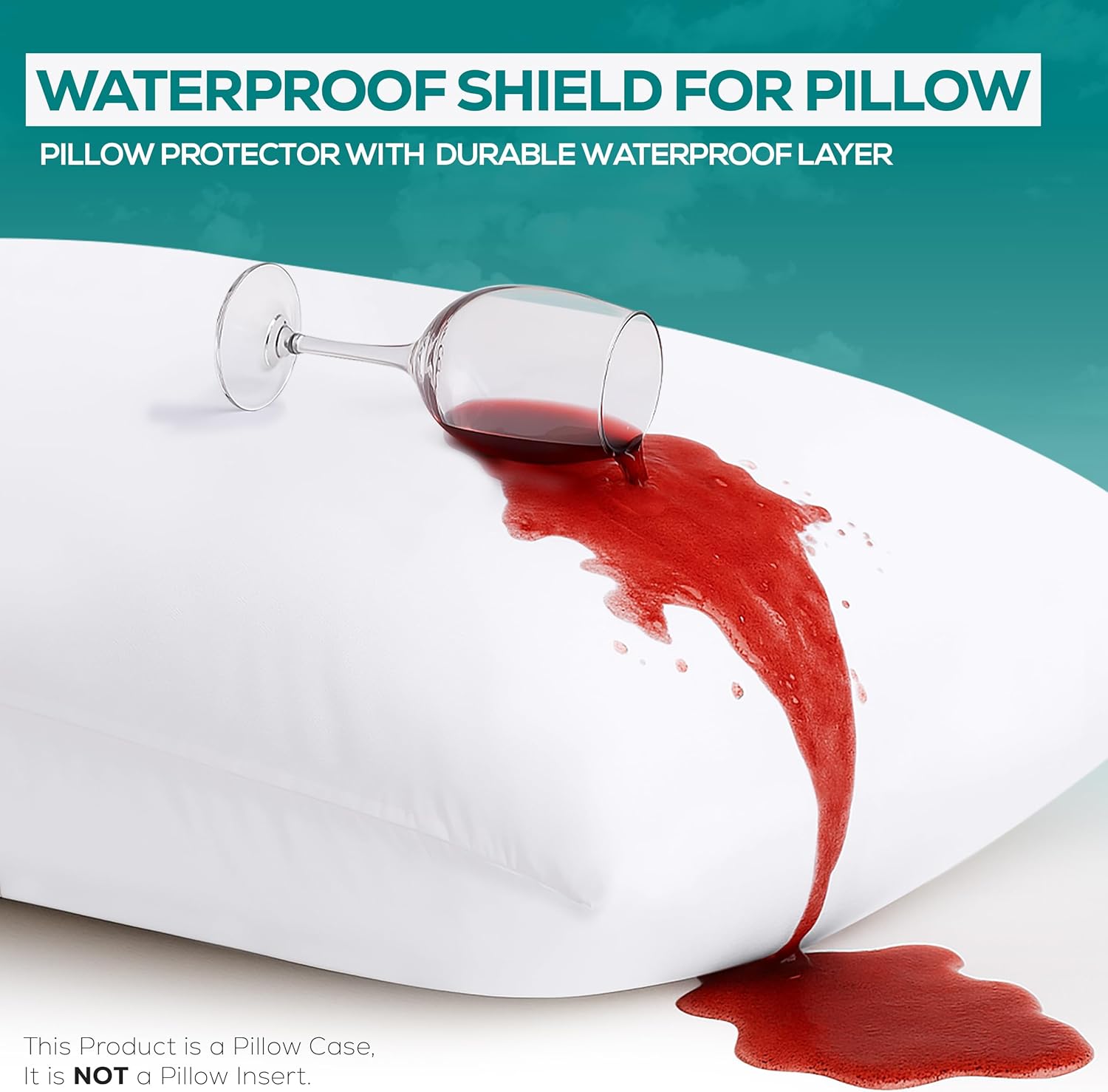Bed Bug & Dust Mite Proof Pillow Protectors - Zipper Enclosed, Waterproof, Set of 4 by Utopia Bedding