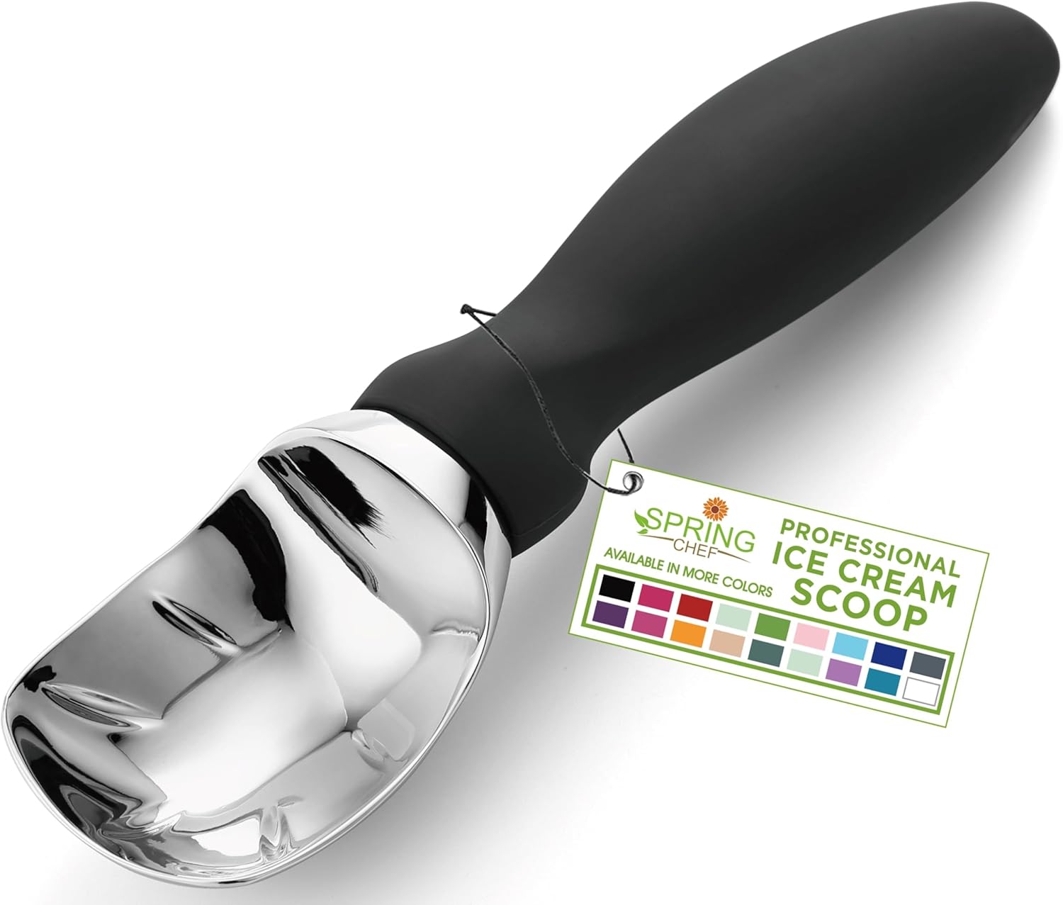 Spring Chef Heavy Duty Ice Cream Scoop - Professional Tool for Gelato & Frozen Desserts