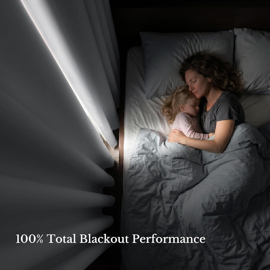 NICETOWN Blackout Thermal Insulated Curtains - Noise Reducing 52x84 2-Piece Set