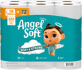 Angel Soft Mega Roll Toilet Paper - 18 Rolls (5760 Sheets) Septic-Safe & Strong