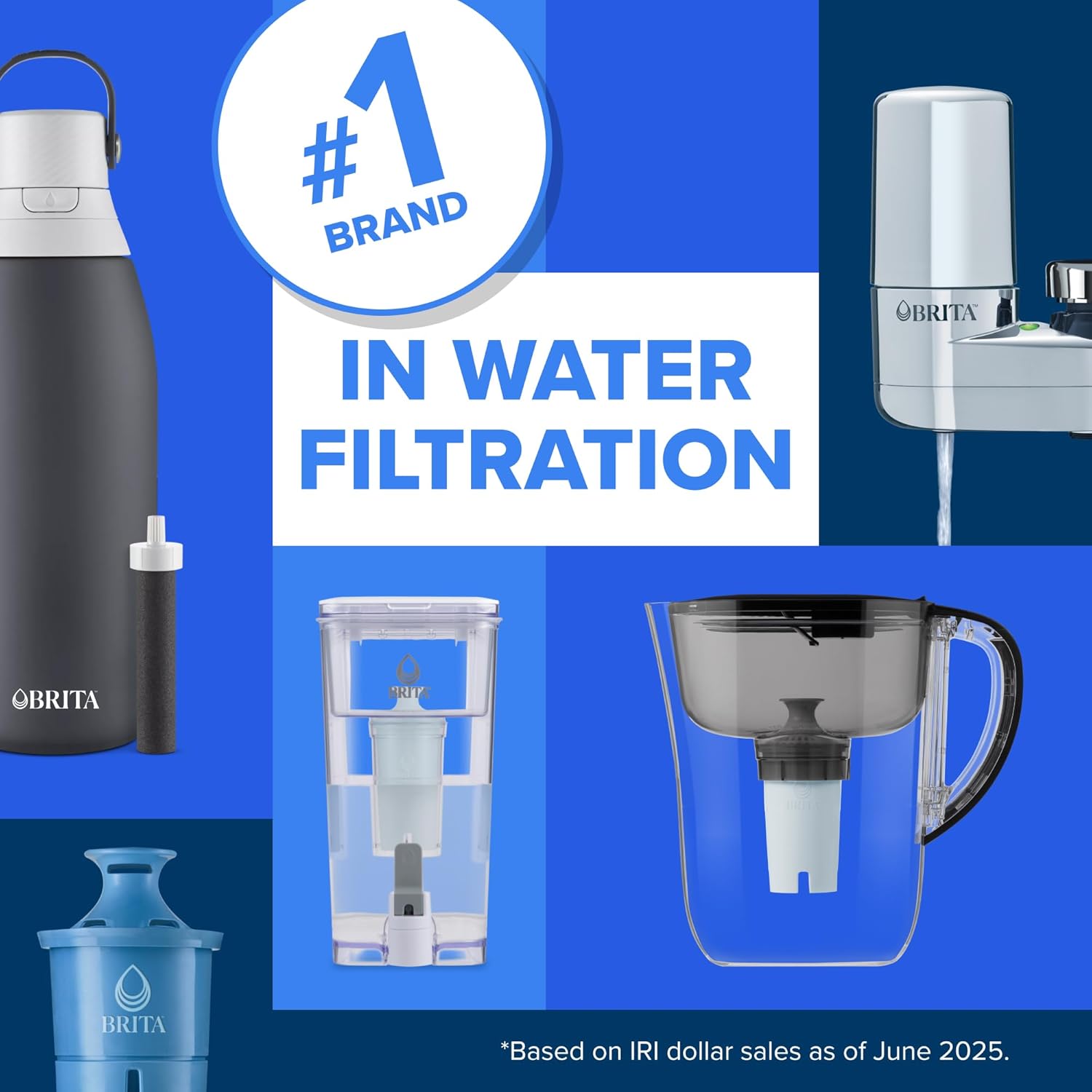 Brita UltraMax 27-Cup Water Filter Dispenser - BPA-Free & Chlorine-Removing