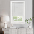 Cordless Light Filtering Mini Blinds - 34x64 Inch Pearl White Vinyl Horizontal Blinds by Achim