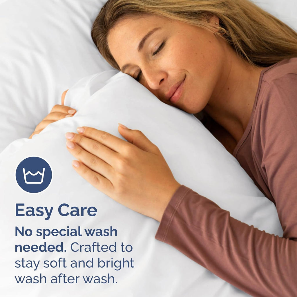 CGK Unlimited Ultra Soft Hotel-Quality King Pillowcases (Set of 2) - Wrinkle-Free & Fade-Resistant