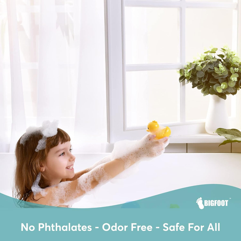 BigFoot Odorless PEVA Shower Curtain Liner - 72x72, Heavy-Duty Waterproof with Magnets