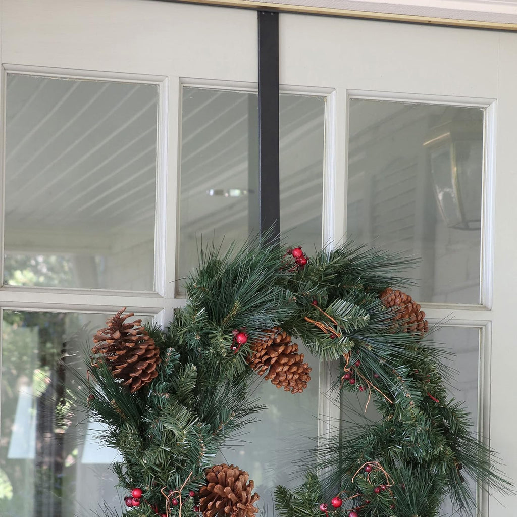 Haute Decor Adjustable Front Door Wreath Hanger - Holds Up to 20 Lb