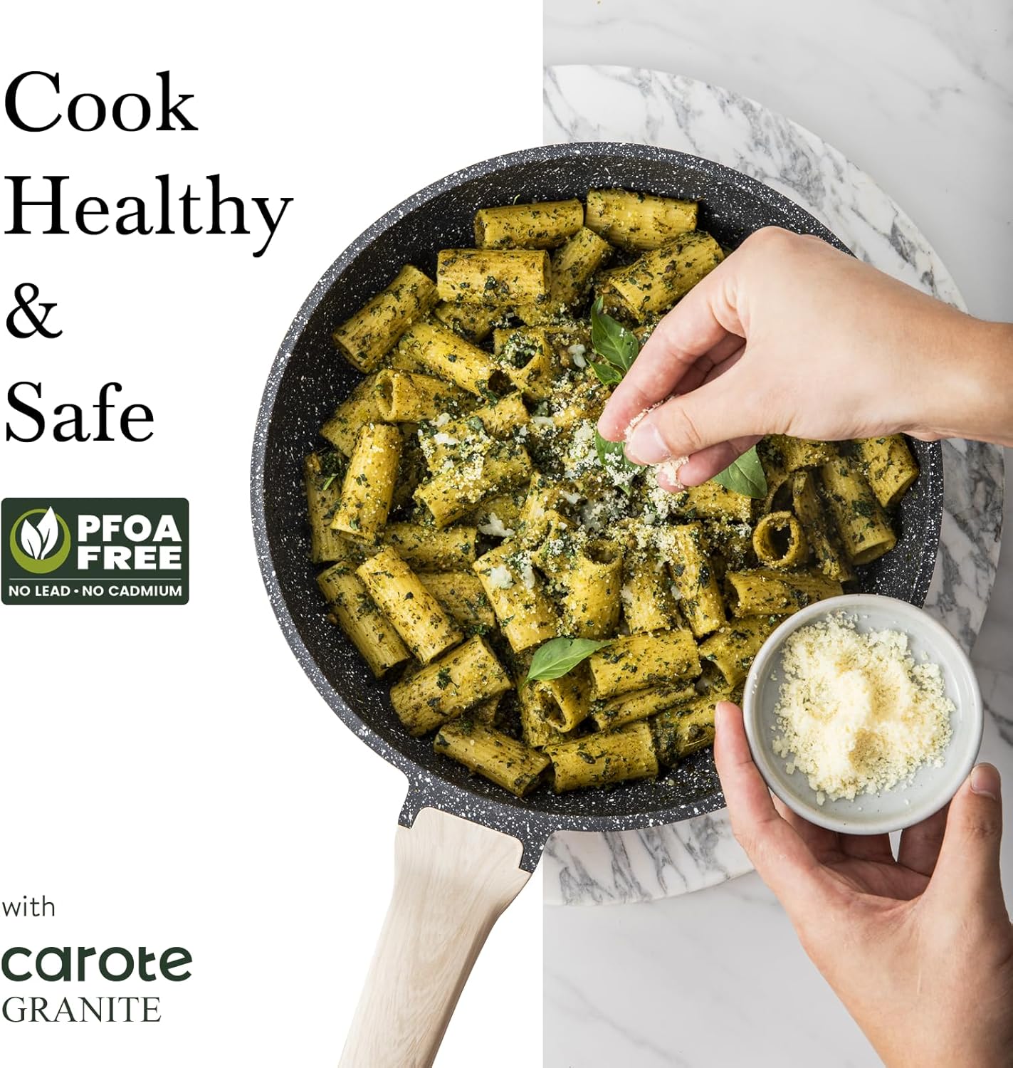 CAROTE Eco-Friendly Nonstick 8-Inch Pan - PFOA-Free, Induction