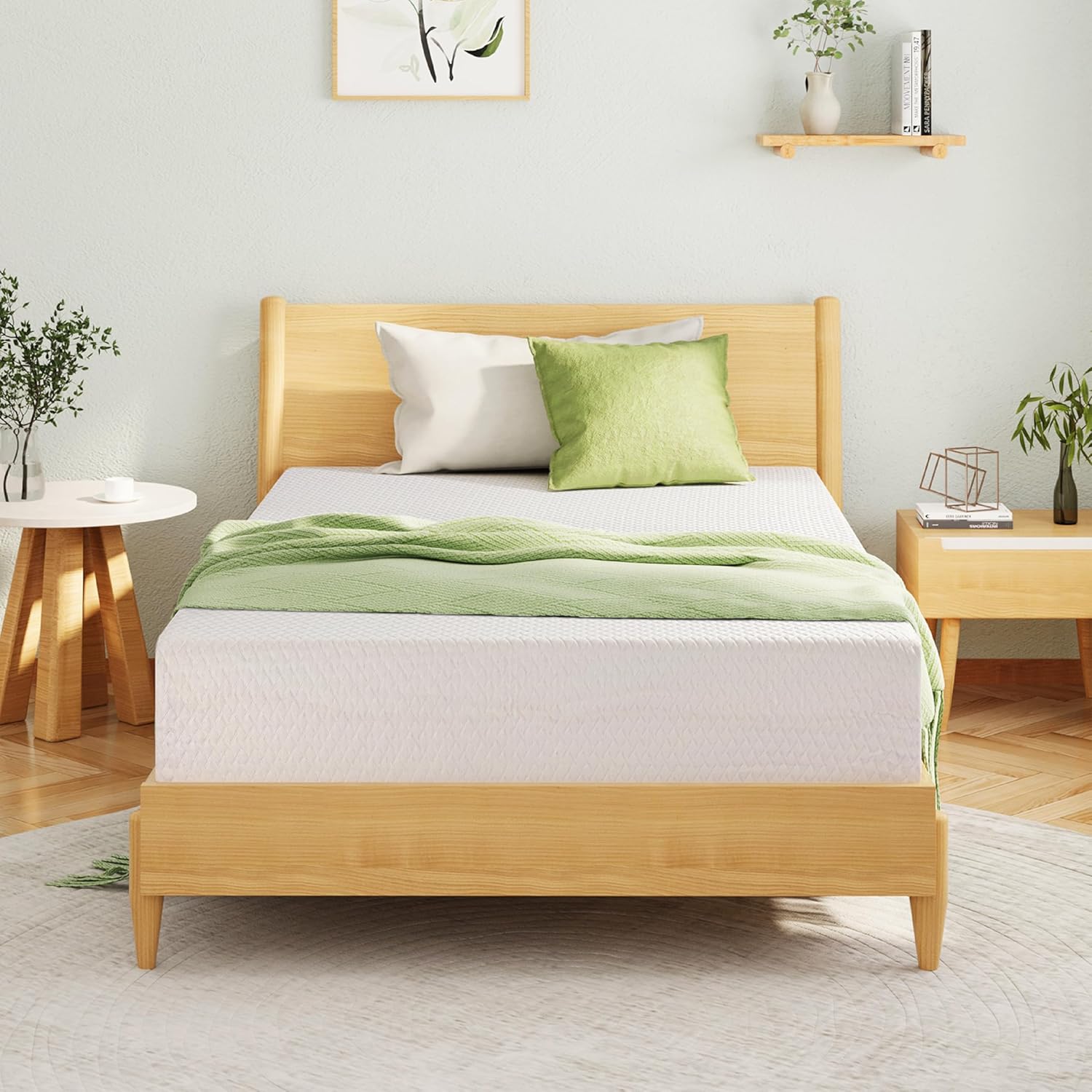 EGOHOME 8-Inch Full Memory Foam Mattress with Cooling Gel - Medium Firm Support