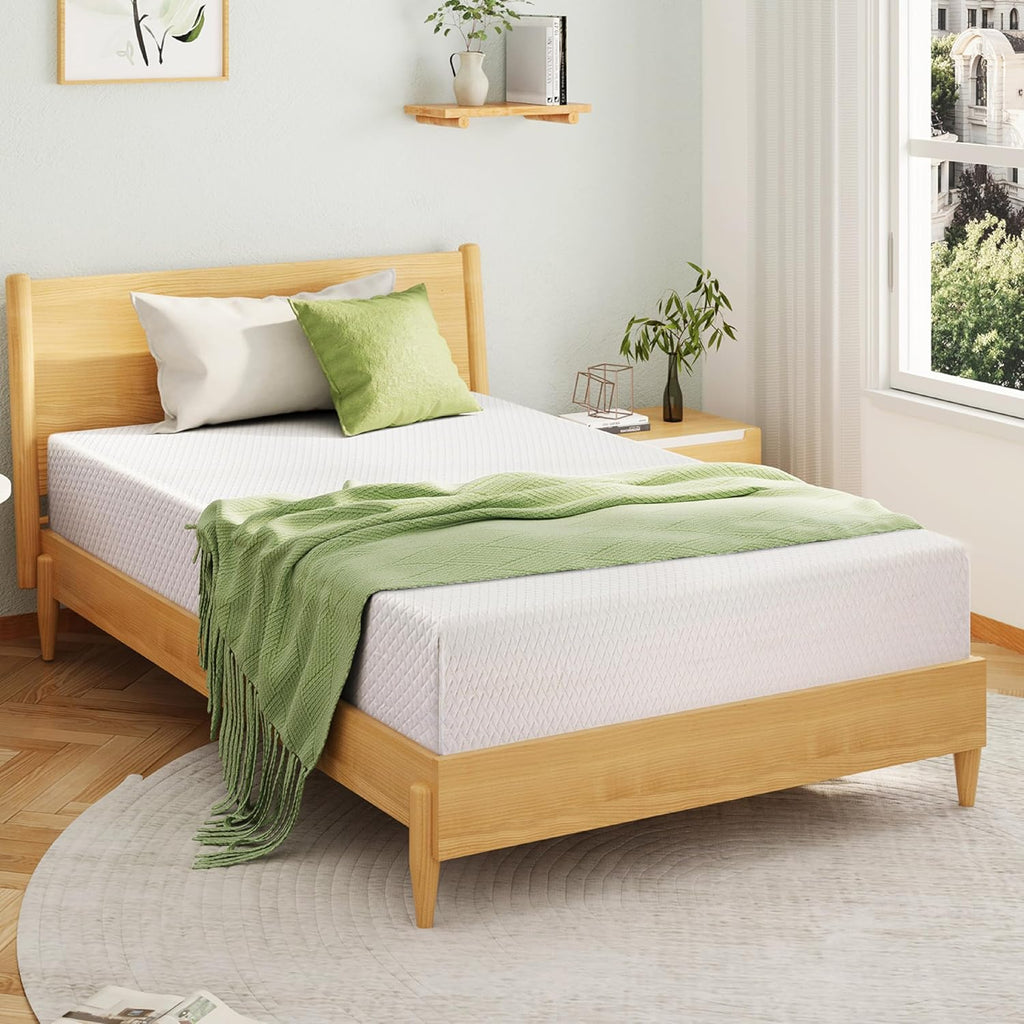 EGOHOME 8-Inch Full Memory Foam Mattress with Cooling Gel - Medium Firm Support