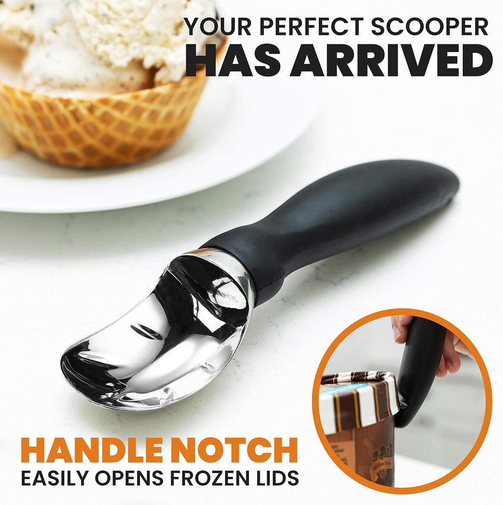 Spring Chef Heavy Duty Ice Cream Scoop - Professional Tool for Gelato & Frozen Desserts