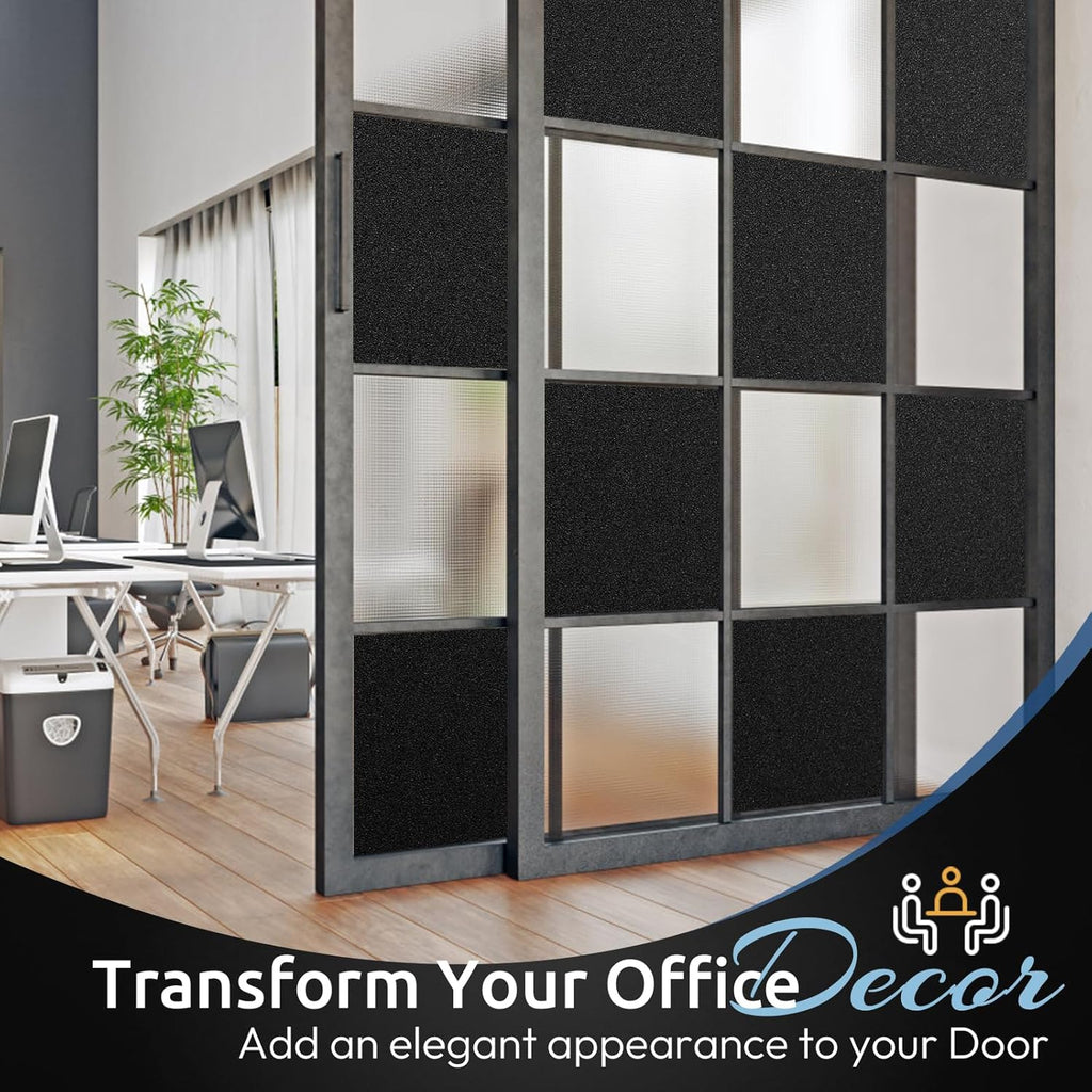 Rabbitgoo Blackout Window Film - Static Cling Privacy Tint for Light Blocking & UV Protection