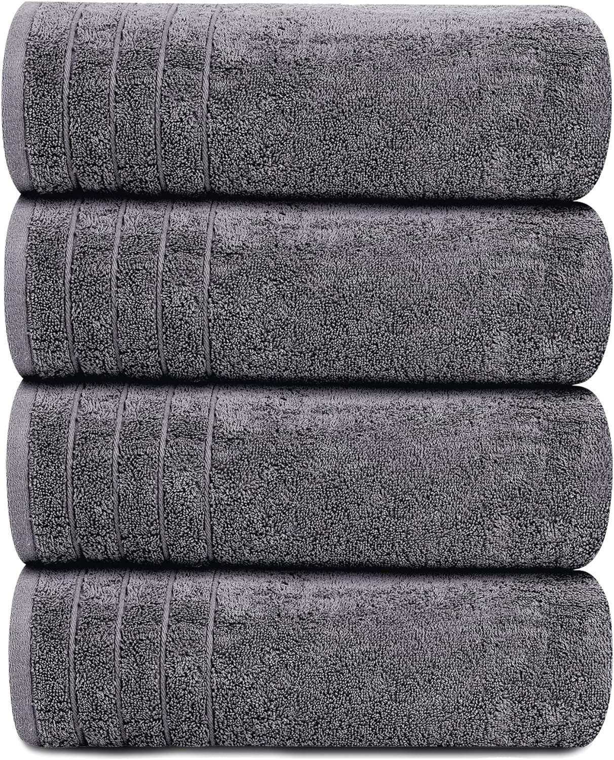 Tens Towels 4-Pack Extra Large Bath Towels - 30x60 Inches, 100% Cotton, Super Soft & Absorbent